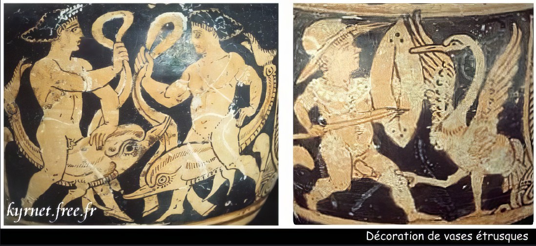 Aleria : Vases étrusques