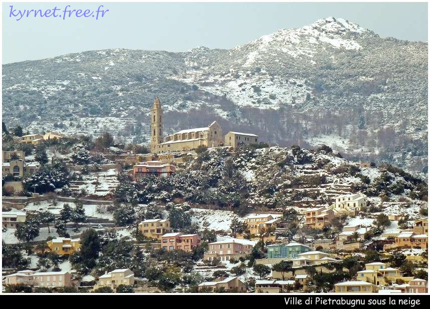 Pietrabugno sous la neige