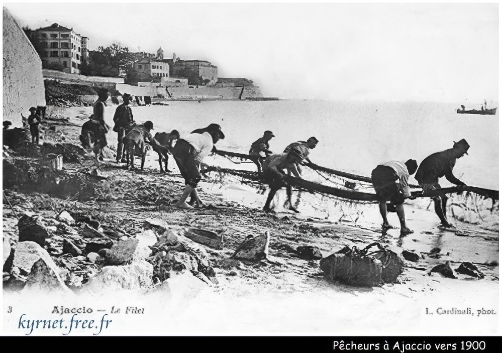 Pêcheurs Ajaccio 1900