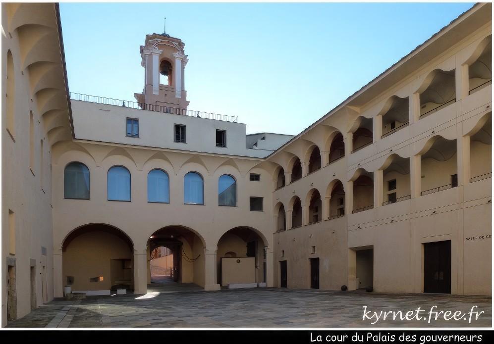 Cour du Palais des Gouverneurs à Bastia